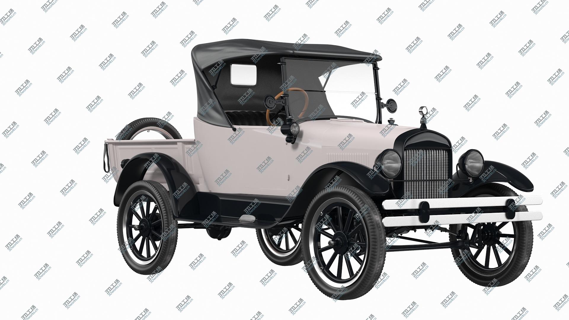 images/goods_img/202104093/3D Vintage 20s Roadster Pickup Ford Rigged model/2.jpg